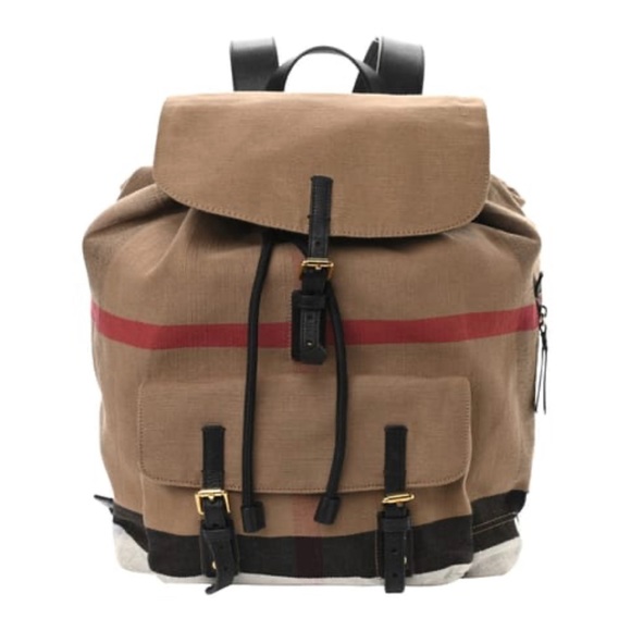 NWT Burberry Small Check Backpack - Picture 1 of 5